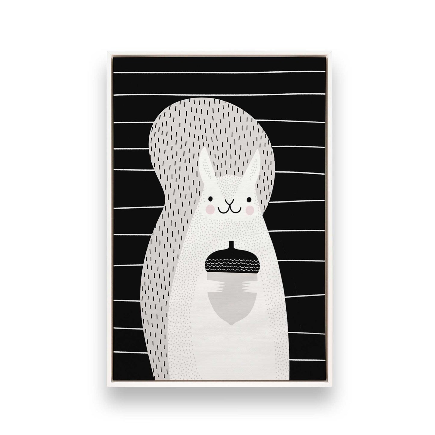 [Color:Opaque White], Picture of art in a White frame