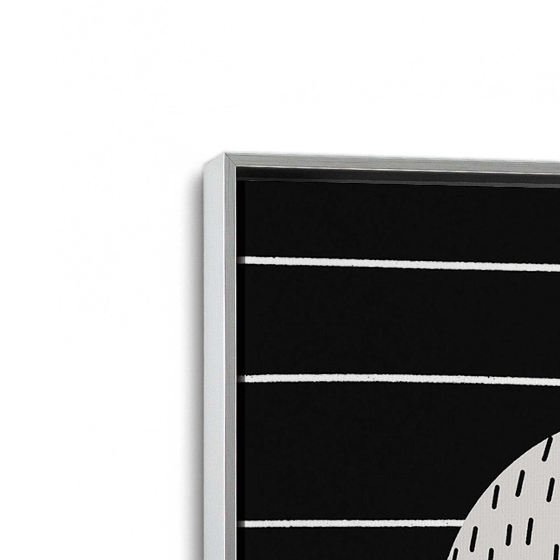 [Color:Polished Chrome], Picture of art in a Polished Chrome frame at an angle