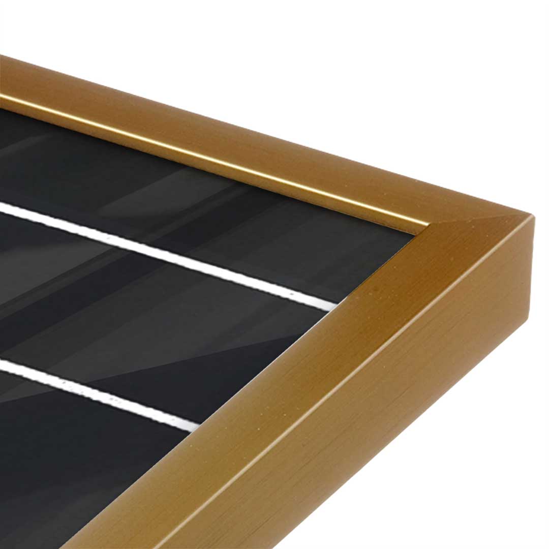 [Color:Polished Gold], Picture of art in a Polished Gold frame at an angle