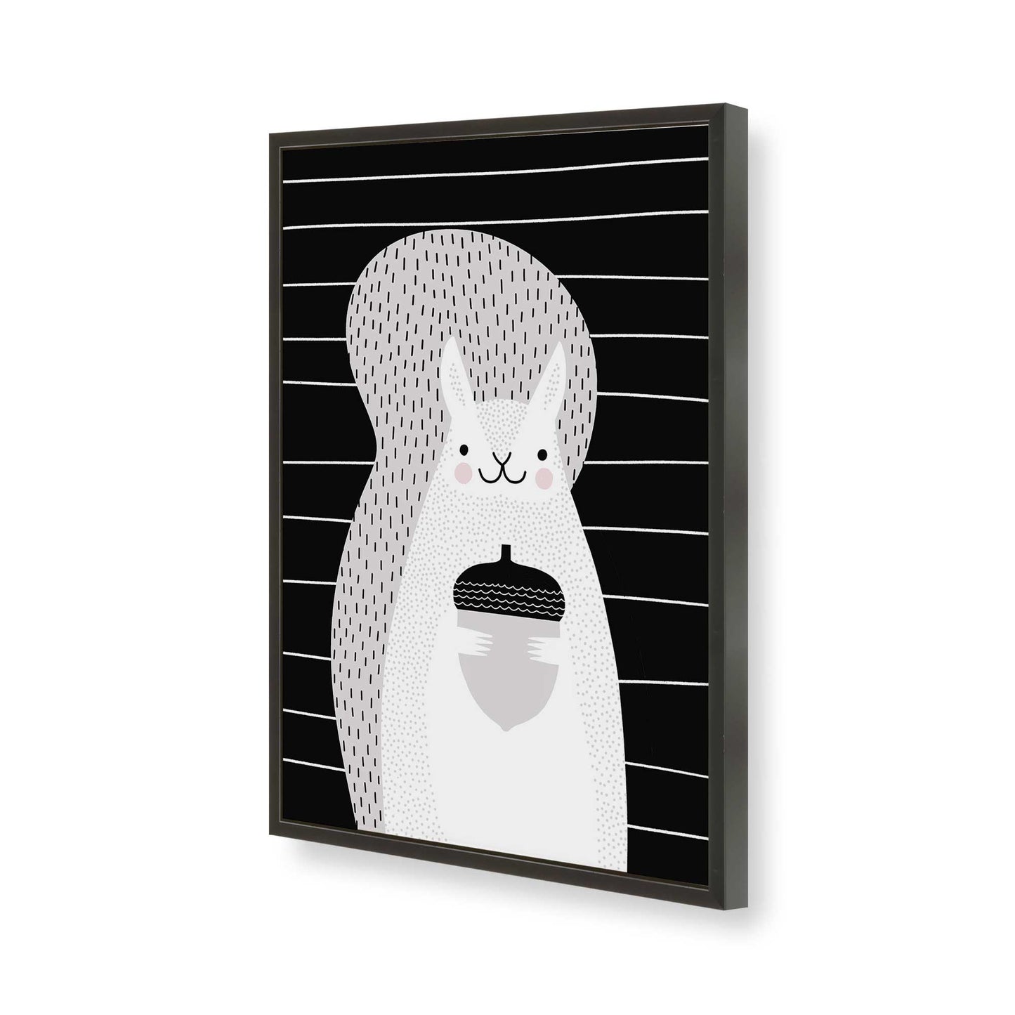 [Color:Satin Black], Picture of art in a Satin Black frame of the corner