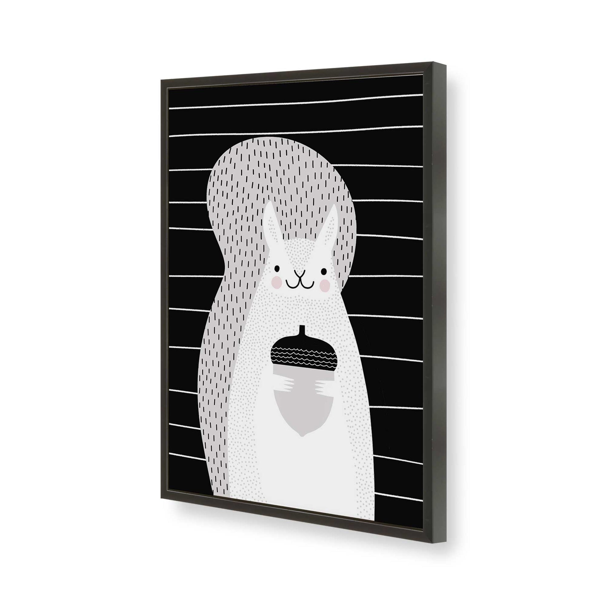 [Color:Satin Black], Picture of art in a Satin Black frame of the corner