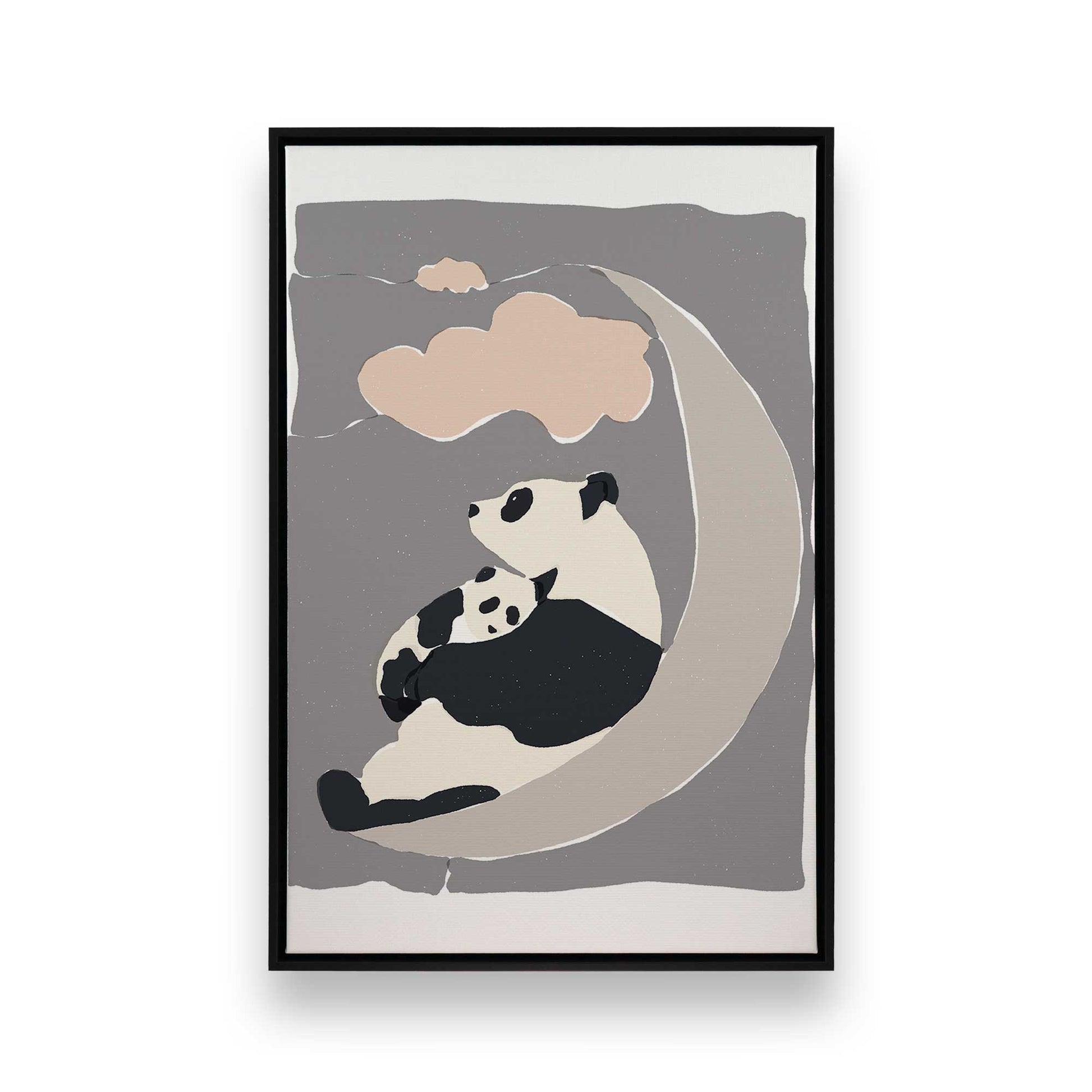 [Color:Satin Black], Picture of art in a Satin Black frame