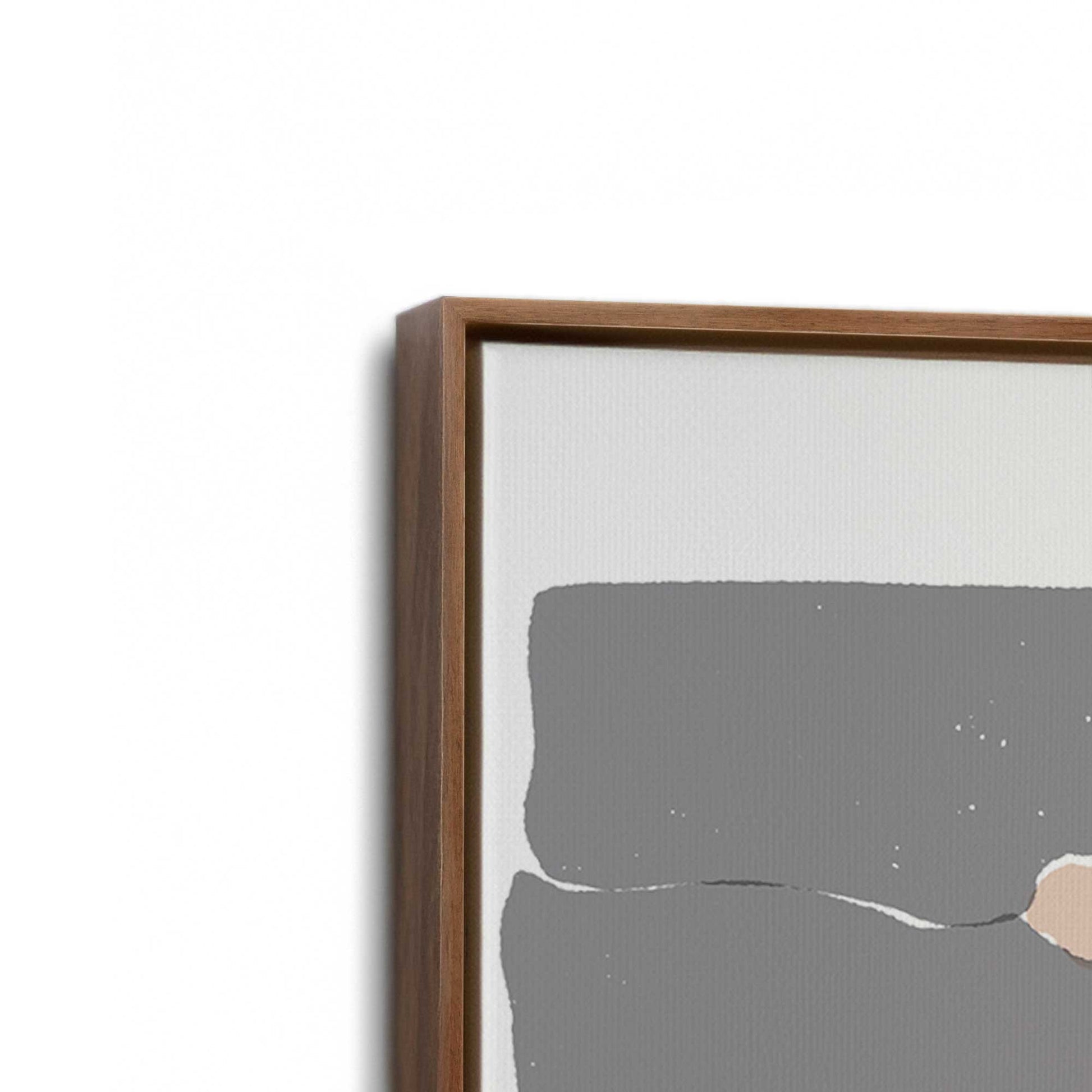 [Color:Walnut], Picture of art in a Walnut frame at an angle