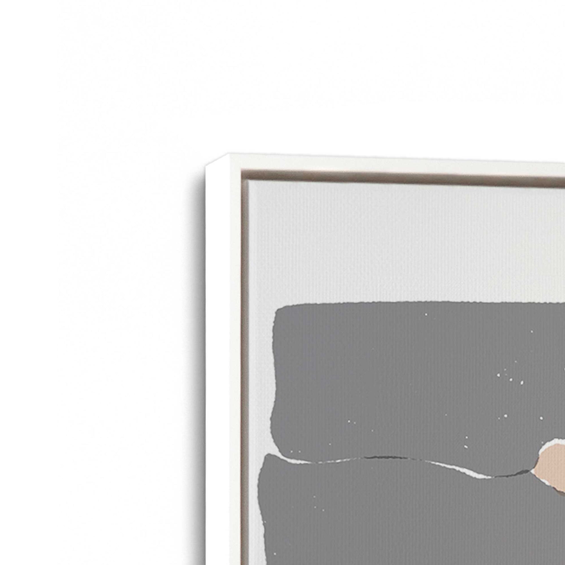 [Color:Opaque White], Picture of art in a White frame at an angle