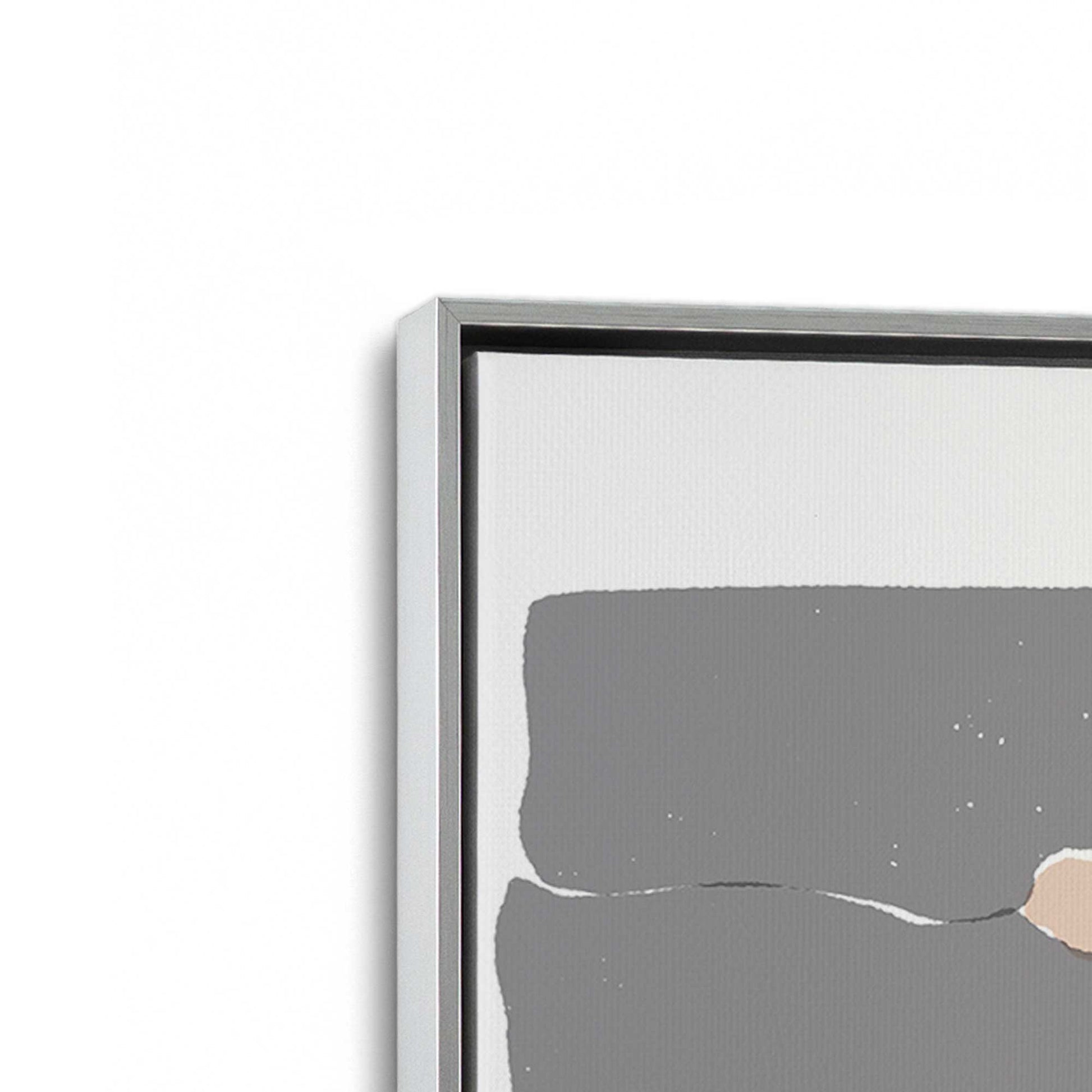 [Color:Polished Chrome], Picture of art in a Polished Chrome frame at an angle