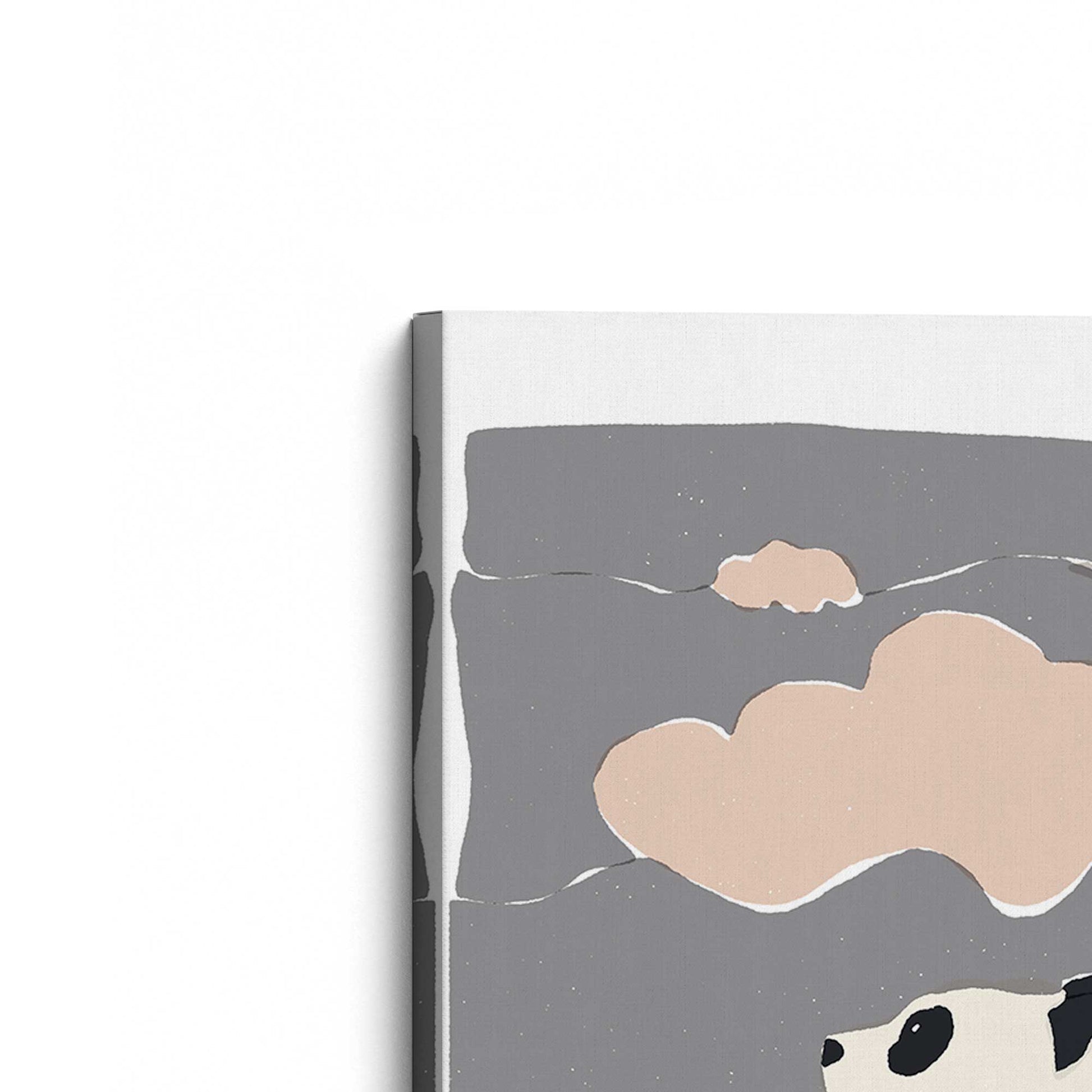 [Color:Stretched Canvas], Picture of the corner of the art
