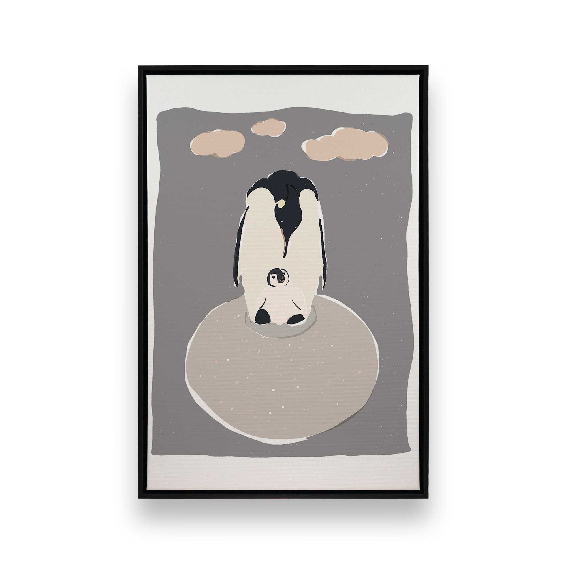 [Color:Satin Black], Picture of art in a Satin Black frame