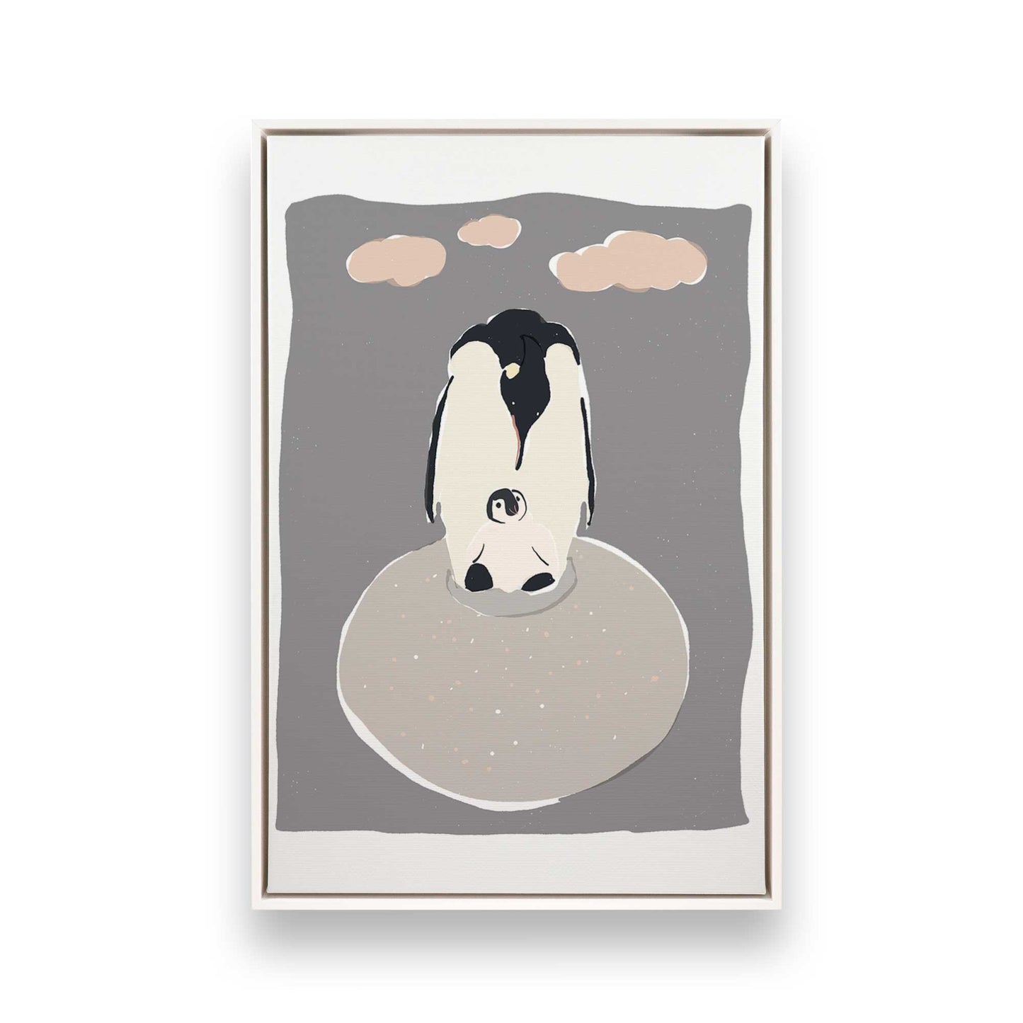 [Color:Opaque White], Picture of art in a White frame