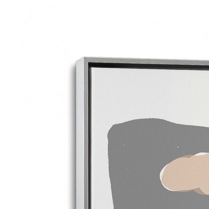 [Color:Polished Chrome], Picture of art in a Polished Chrome frame at an angle