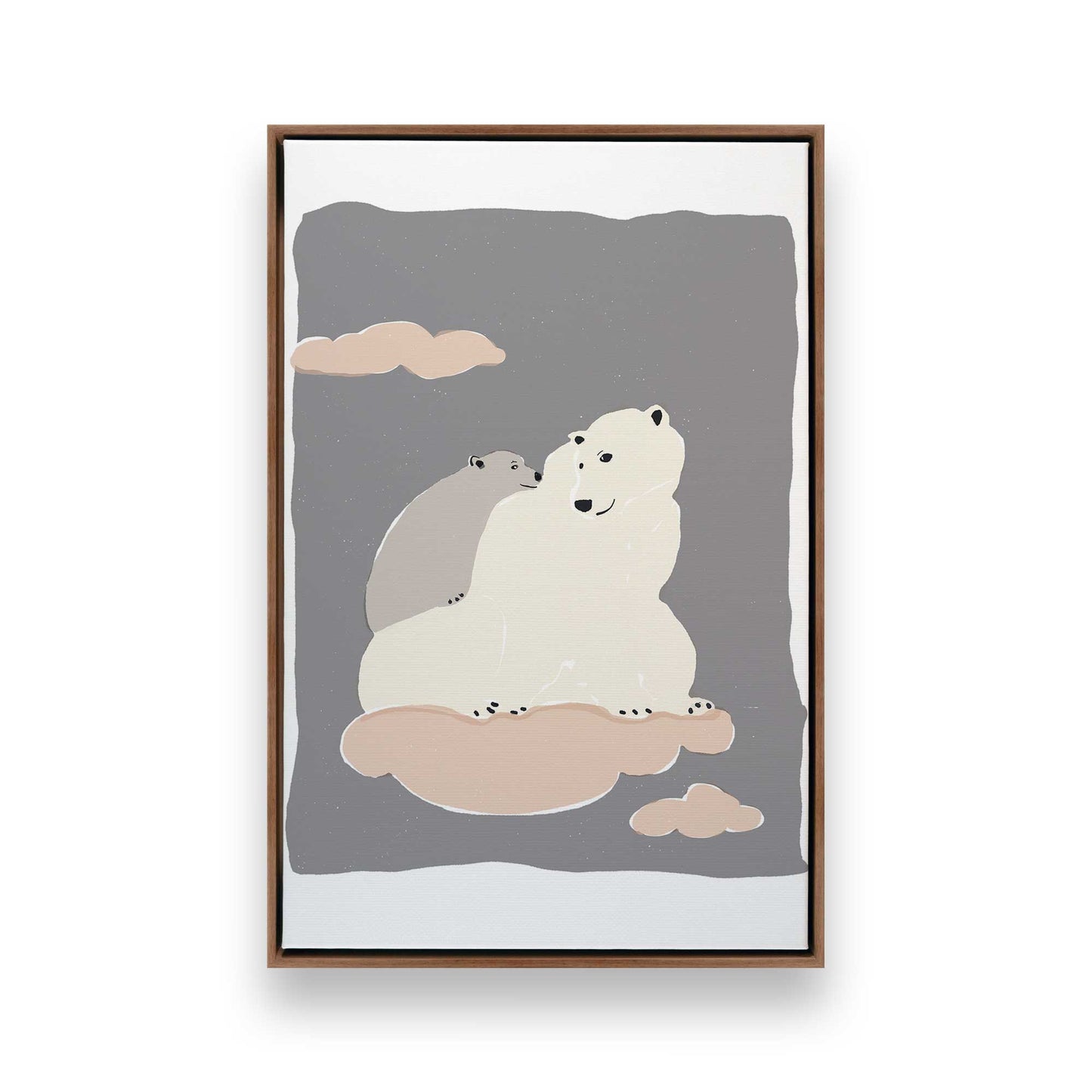 [Color:Walnut], Picture of art in a Walnut frame