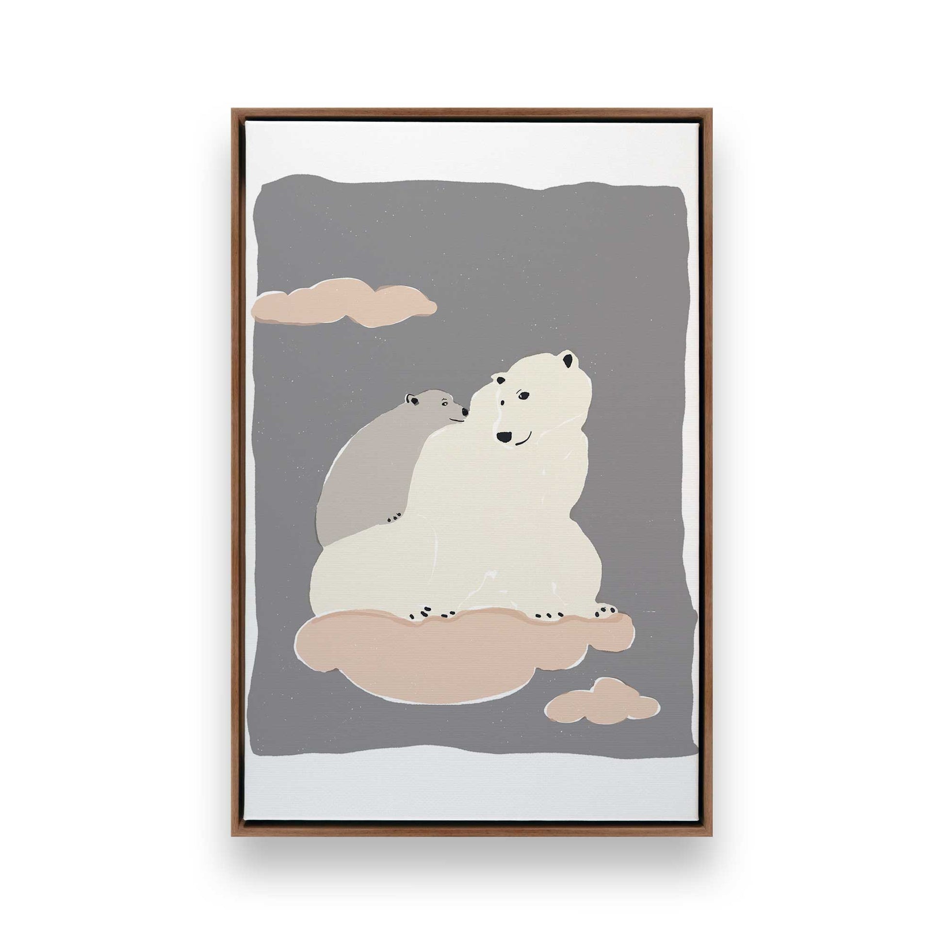 [Color:Walnut], Picture of art in a Walnut frame