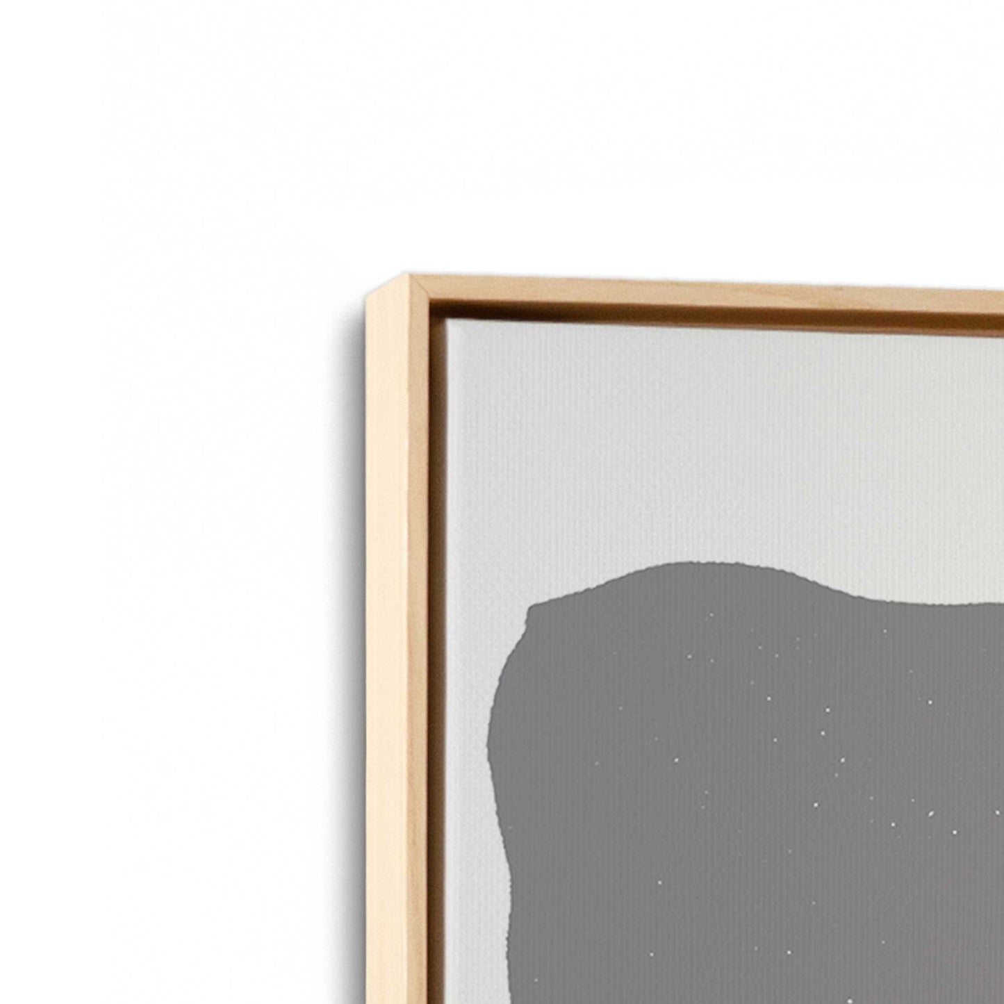[Color:American Maple], Picture of art in a American Maple frame at an angle