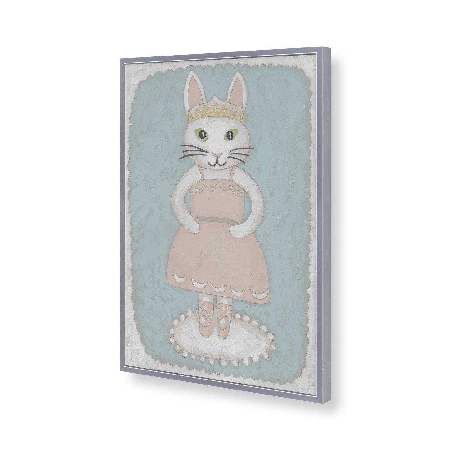 [Color:Polished Chrome], Picture of art in a Polished Chrome frame of the corner