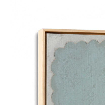 [Color:American Maple], Picture of art in a American Maple frame at an angle