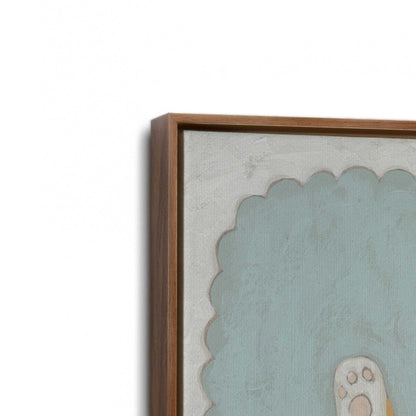 [Color:Walnut], Picture of art in a Walnut frame at an angle