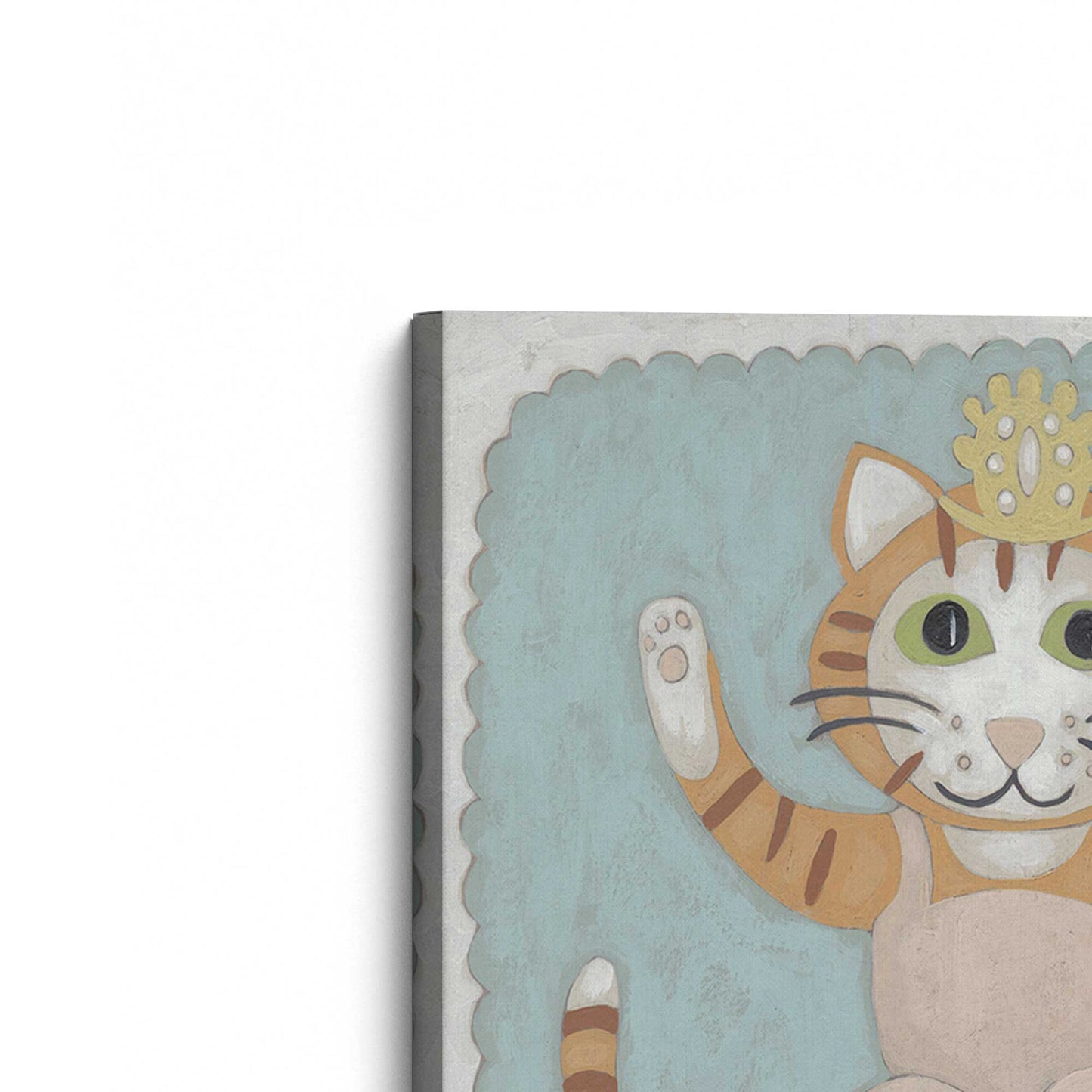 [Color:Stretched Canvas], Picture of the corner of the art