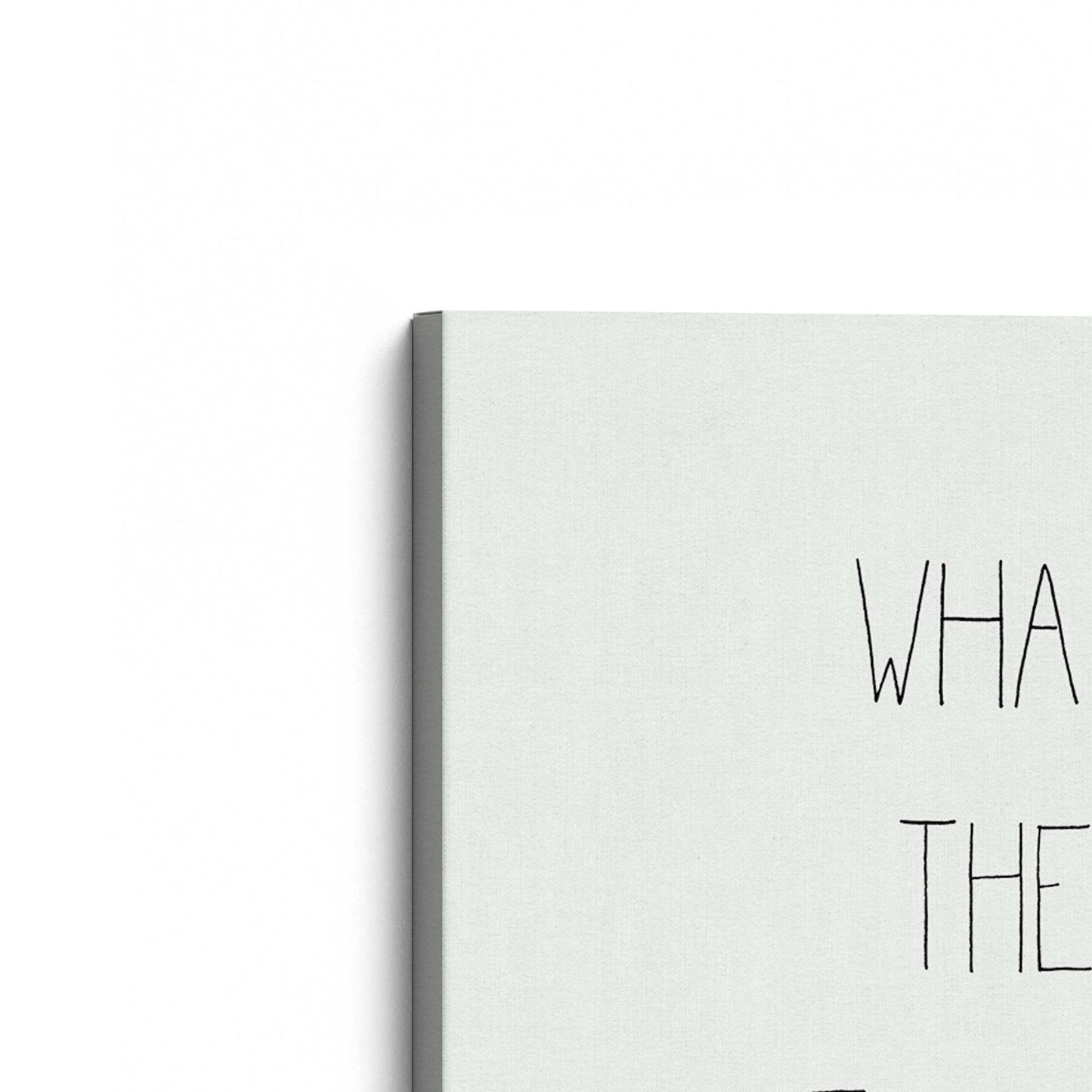 [Color:Stretched Canvas], Picture of the corner of the art