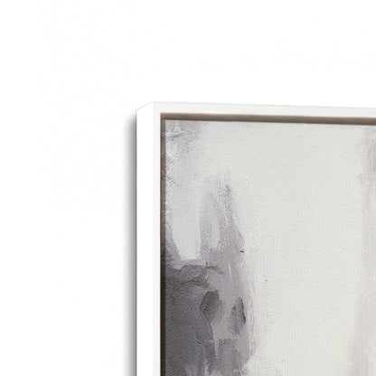 [Color:Opaque White], Picture of art in a White frame at an angle