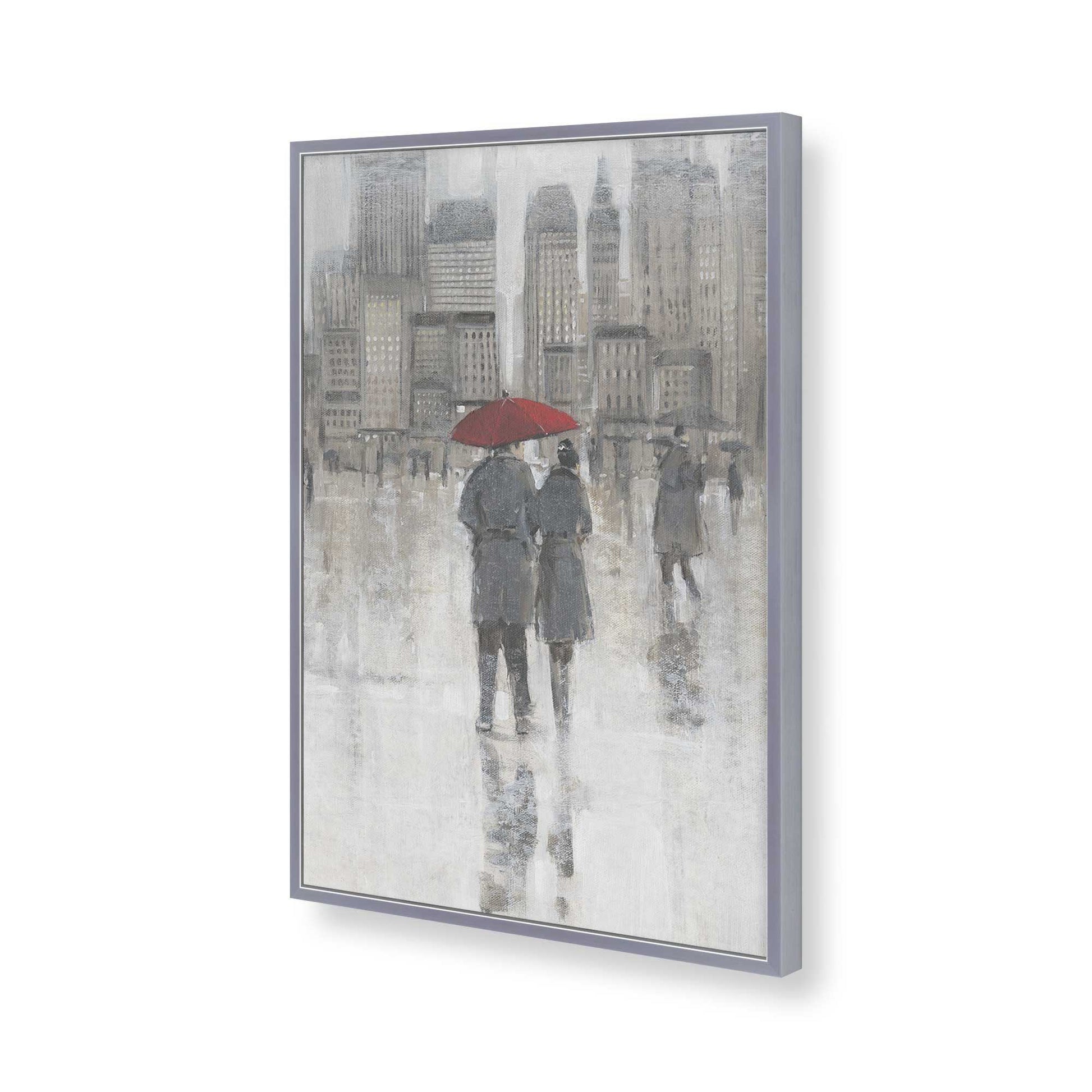[Color:Polished Chrome], Picture of art in a Polished Chrome frame of the corner