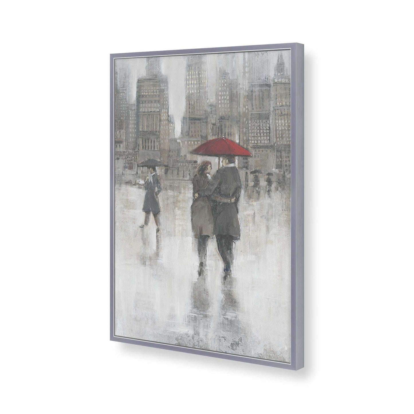 [Color:Polished Chrome], Picture of art in a Polished Chrome frame of the corner