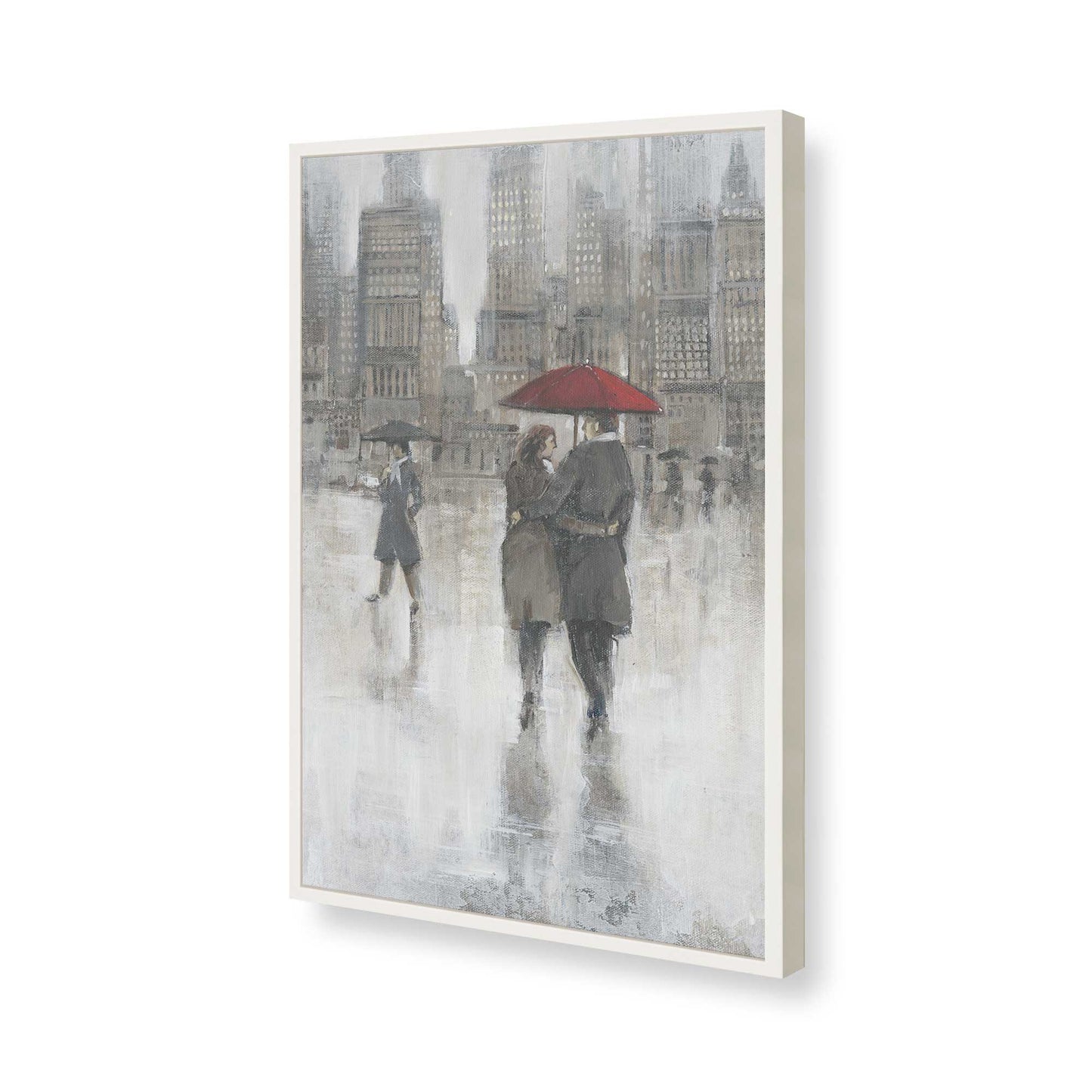 [Color:Opaque White], Picture of art in a Opaque White frame of the corner