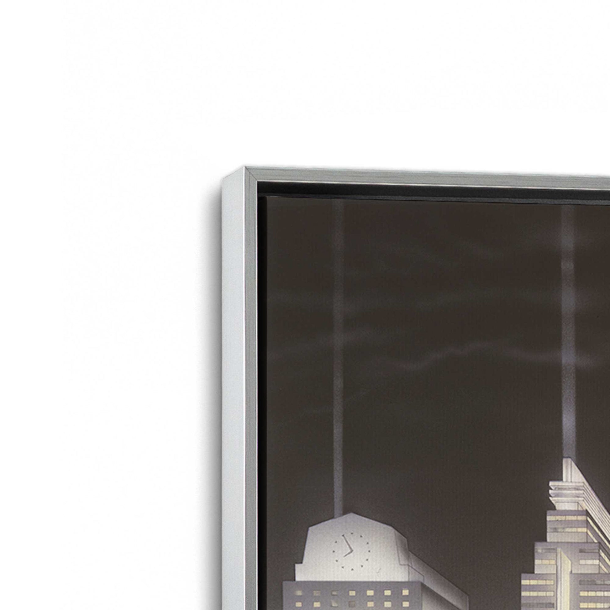 [Color:Polished Chrome], Picture of art in a Polished Chrome frame at an angle