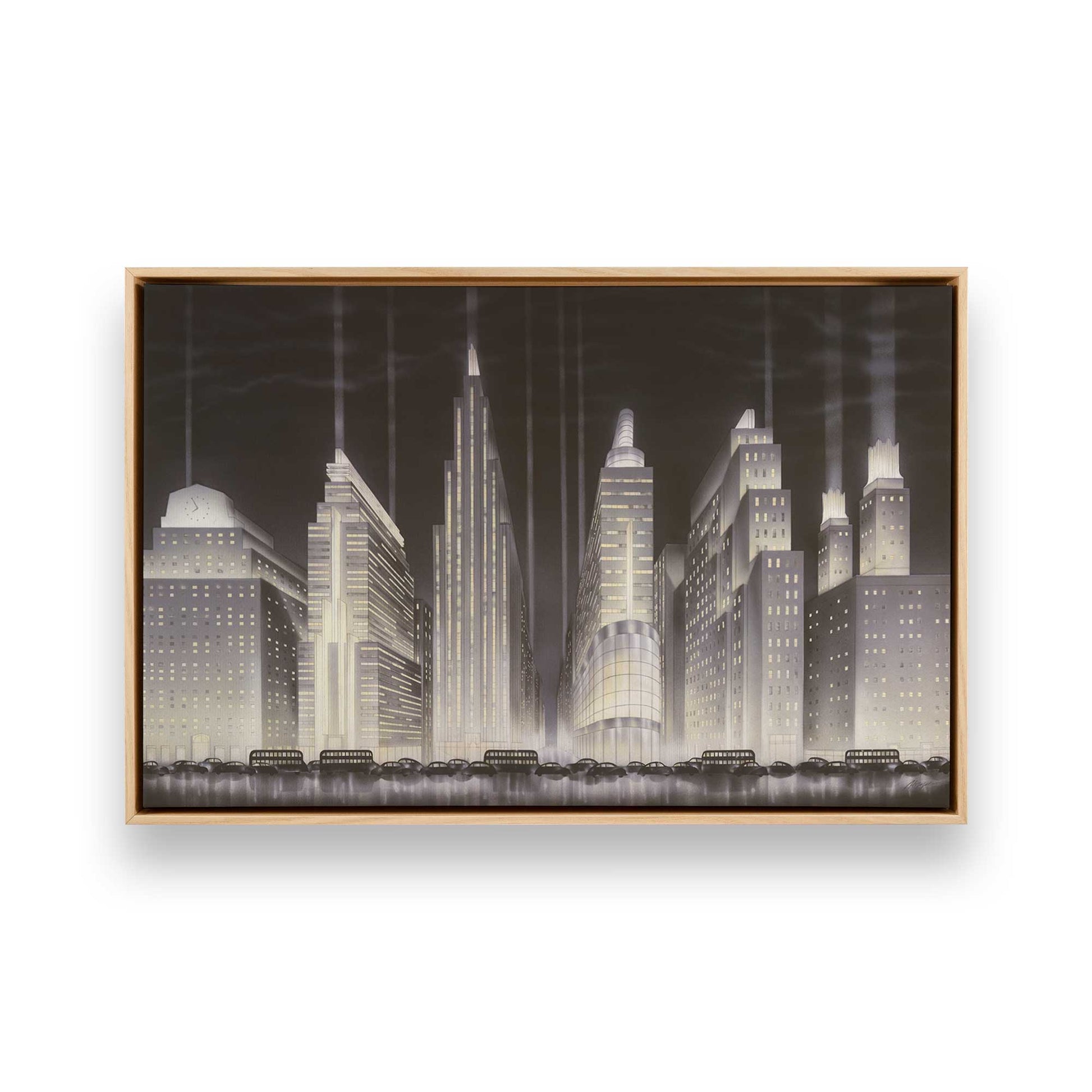 [Color:American Maple], Picture of art in a American Maple frame