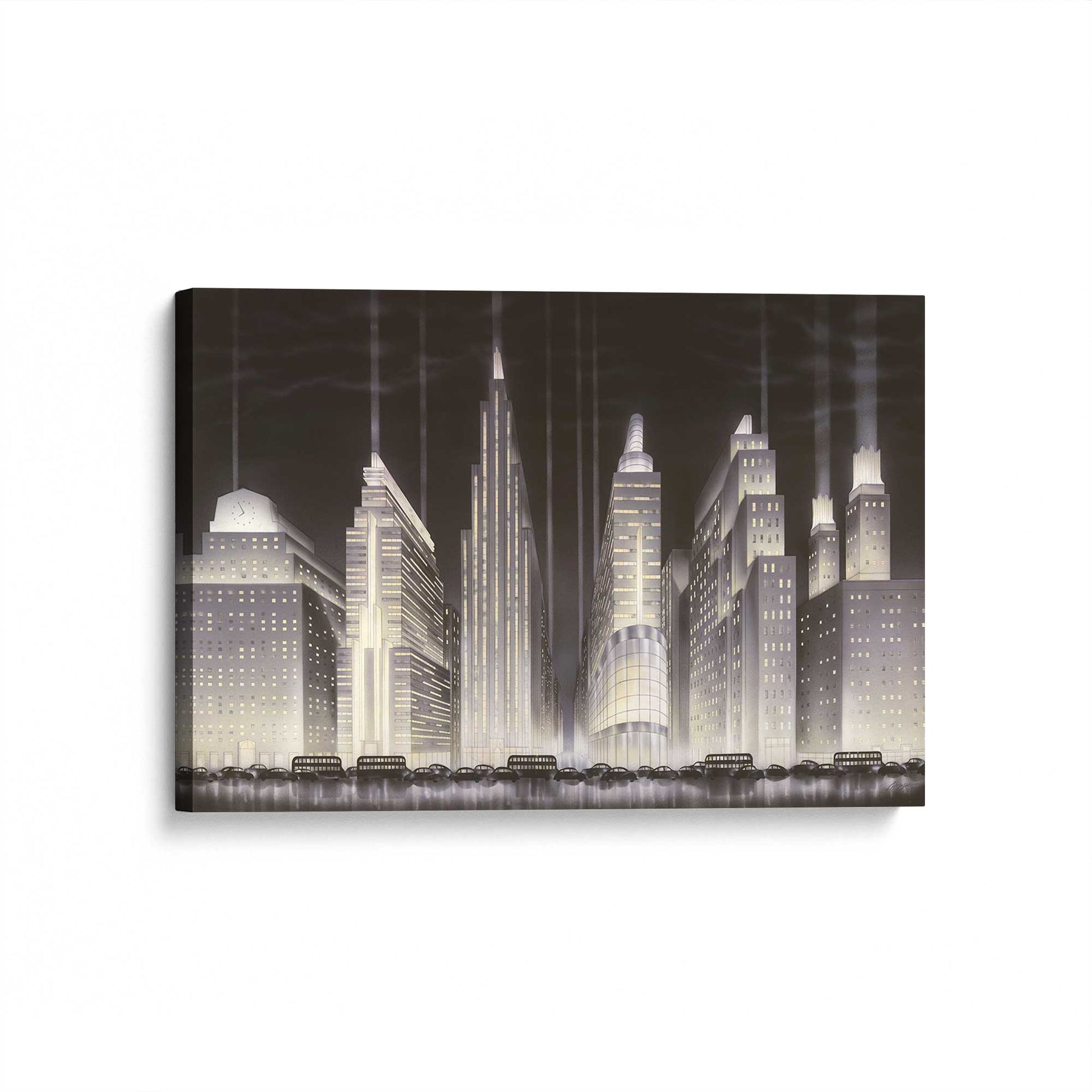 [Color:Stretched Canvas], Picture of art at an angle