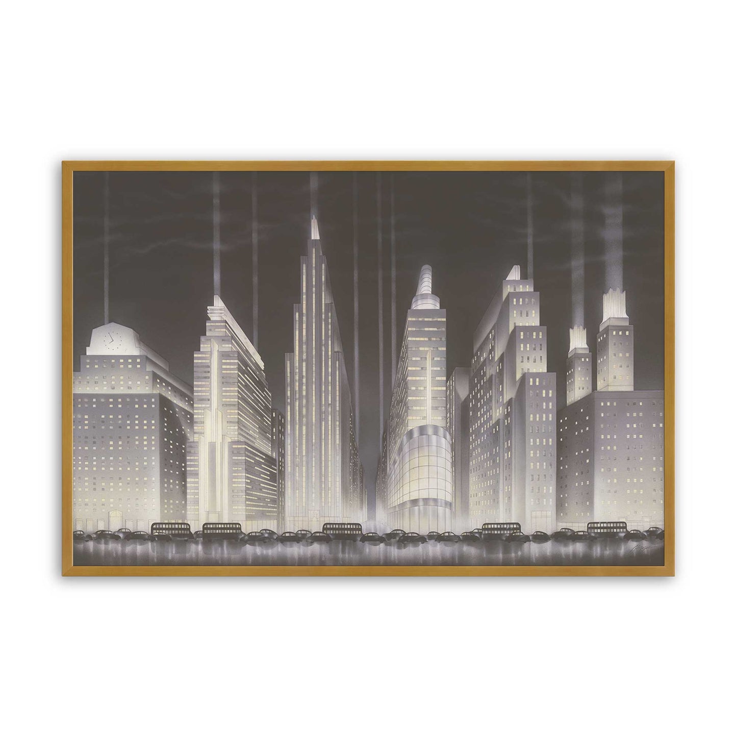[Color:Polished Gold], Picture of art in a Polished Gold frame
