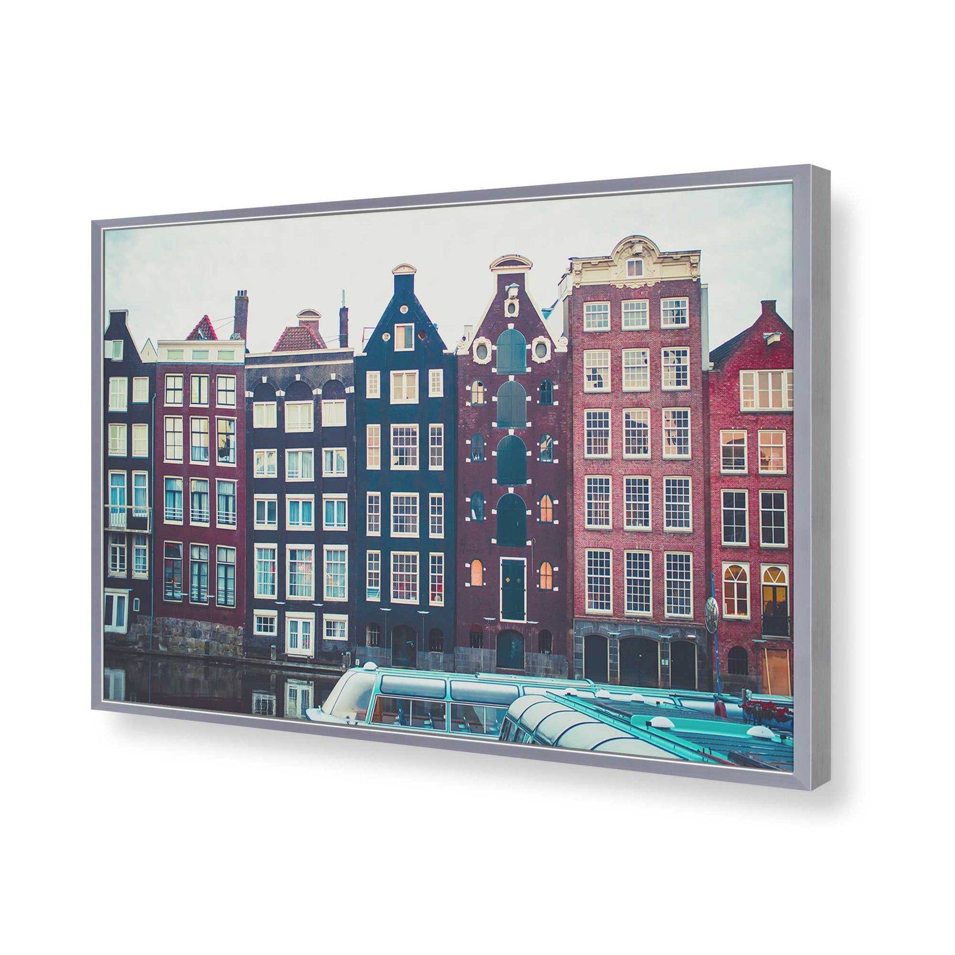 [Color:Polished Chrome], Picture of art in a Polished Chrome frame of the corner