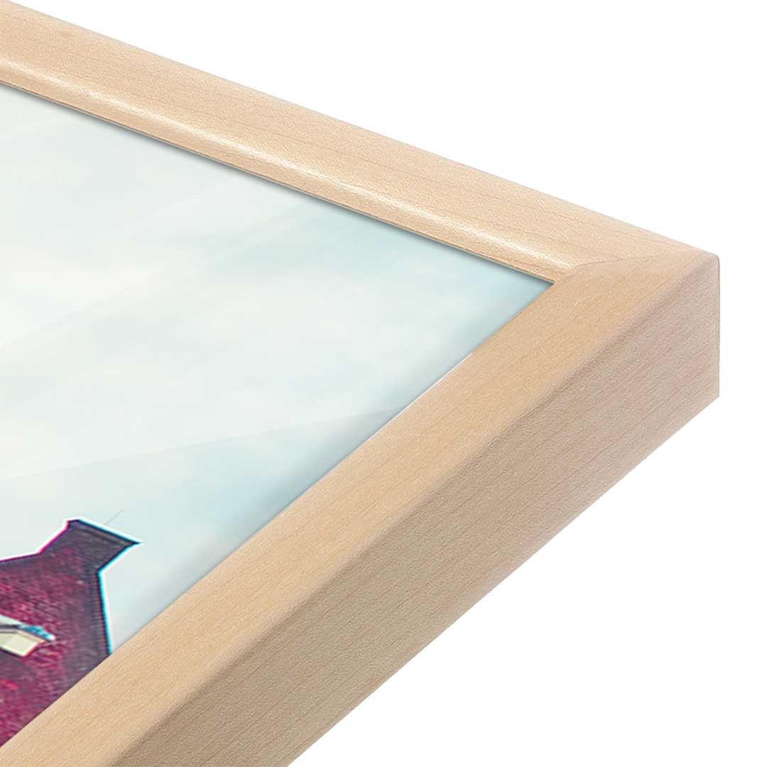 [Color:Raw Maple], Picture of art in a Raw Maple frame at an angle