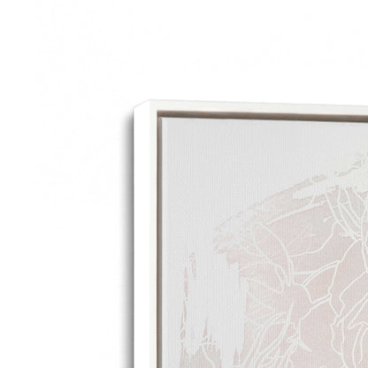 [Color:Opaque White], Picture of art in a White frame at an angle
