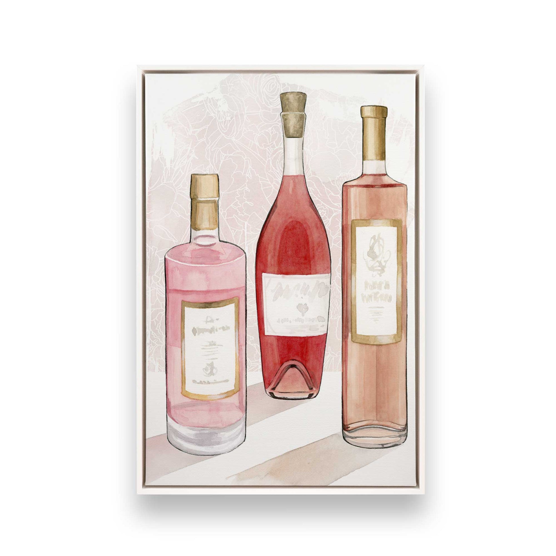 [Color:Opaque White], Picture of art in a White frame