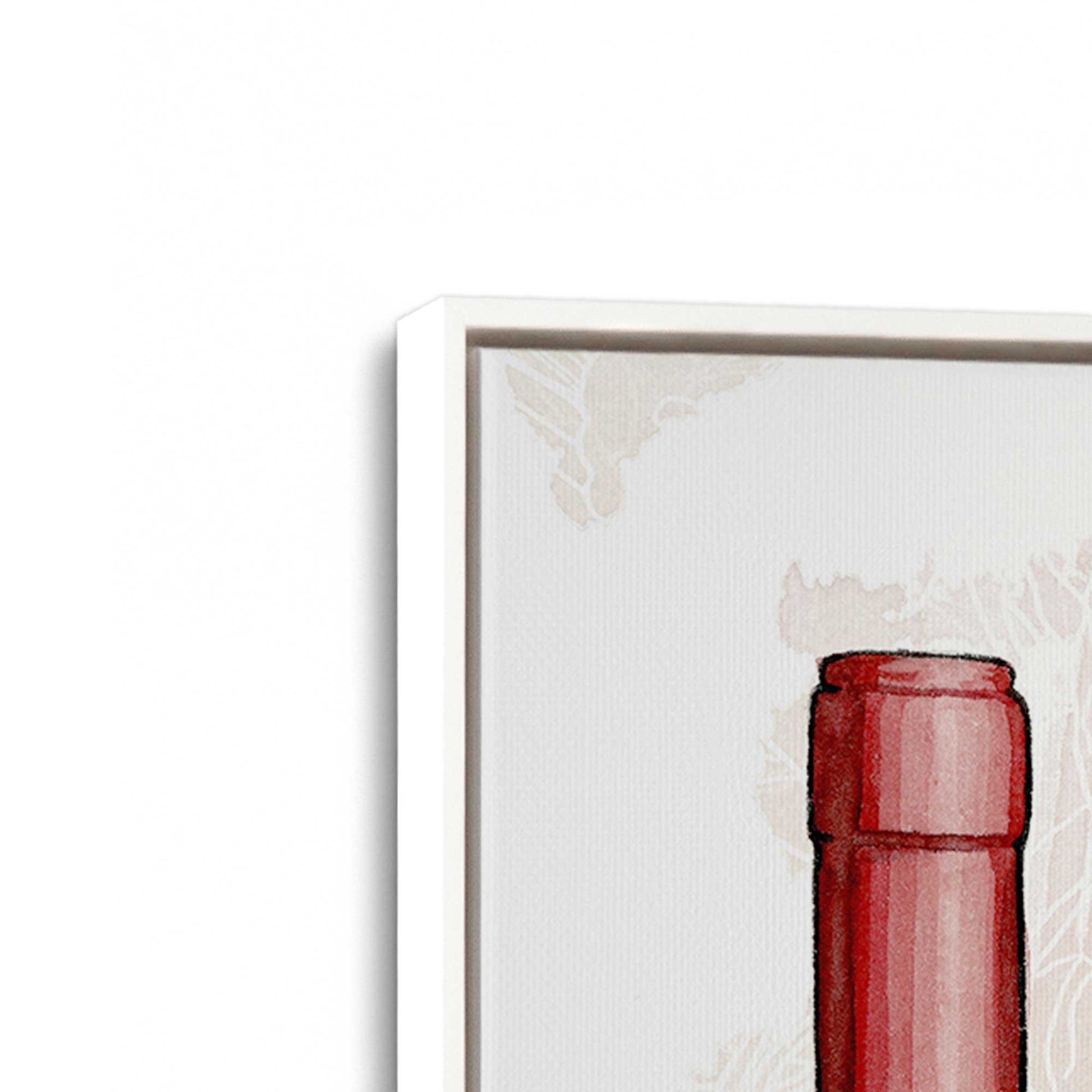 [Color:Opaque White], Picture of art in a White frame at an angle