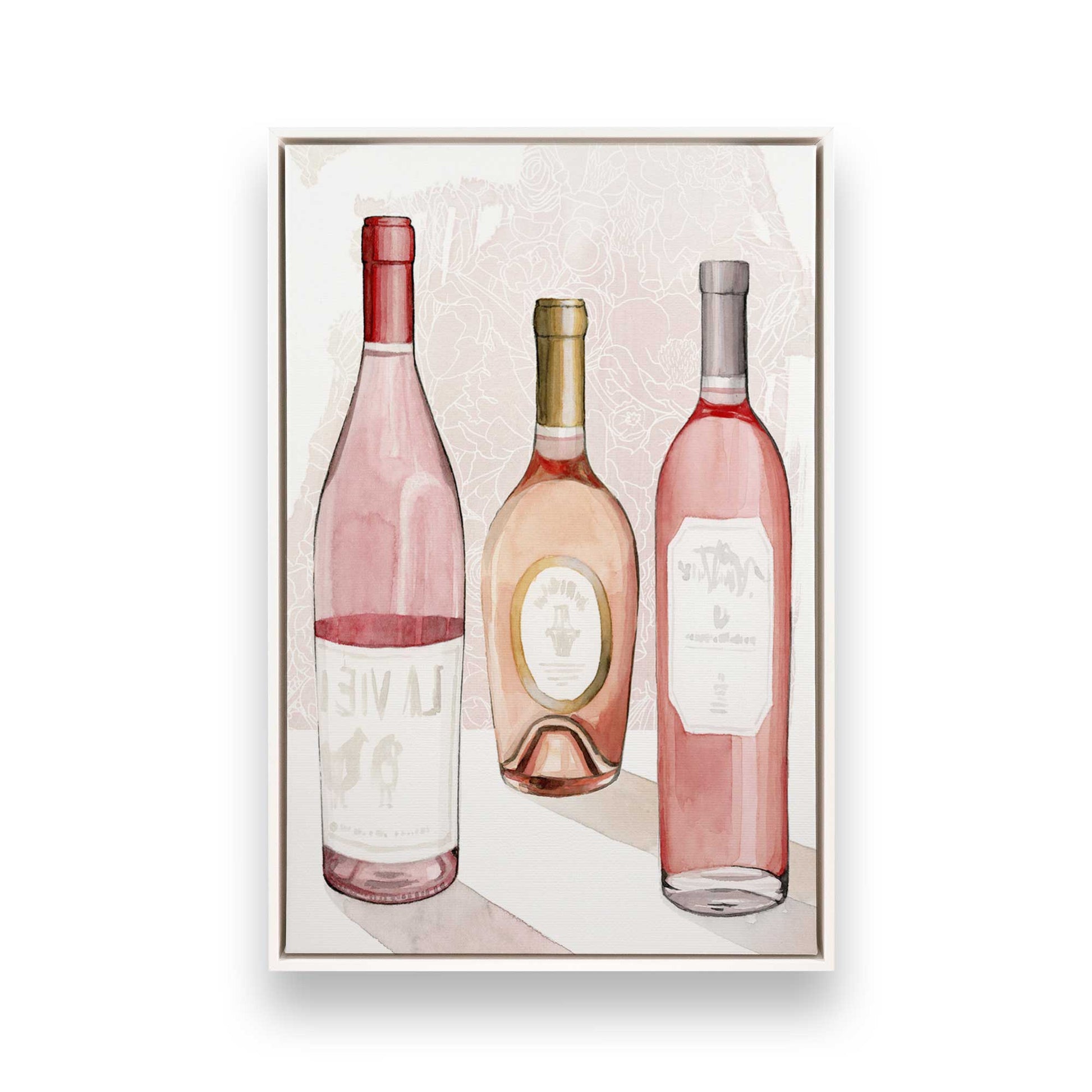 [Color:Opaque White], Picture of art in a White frame