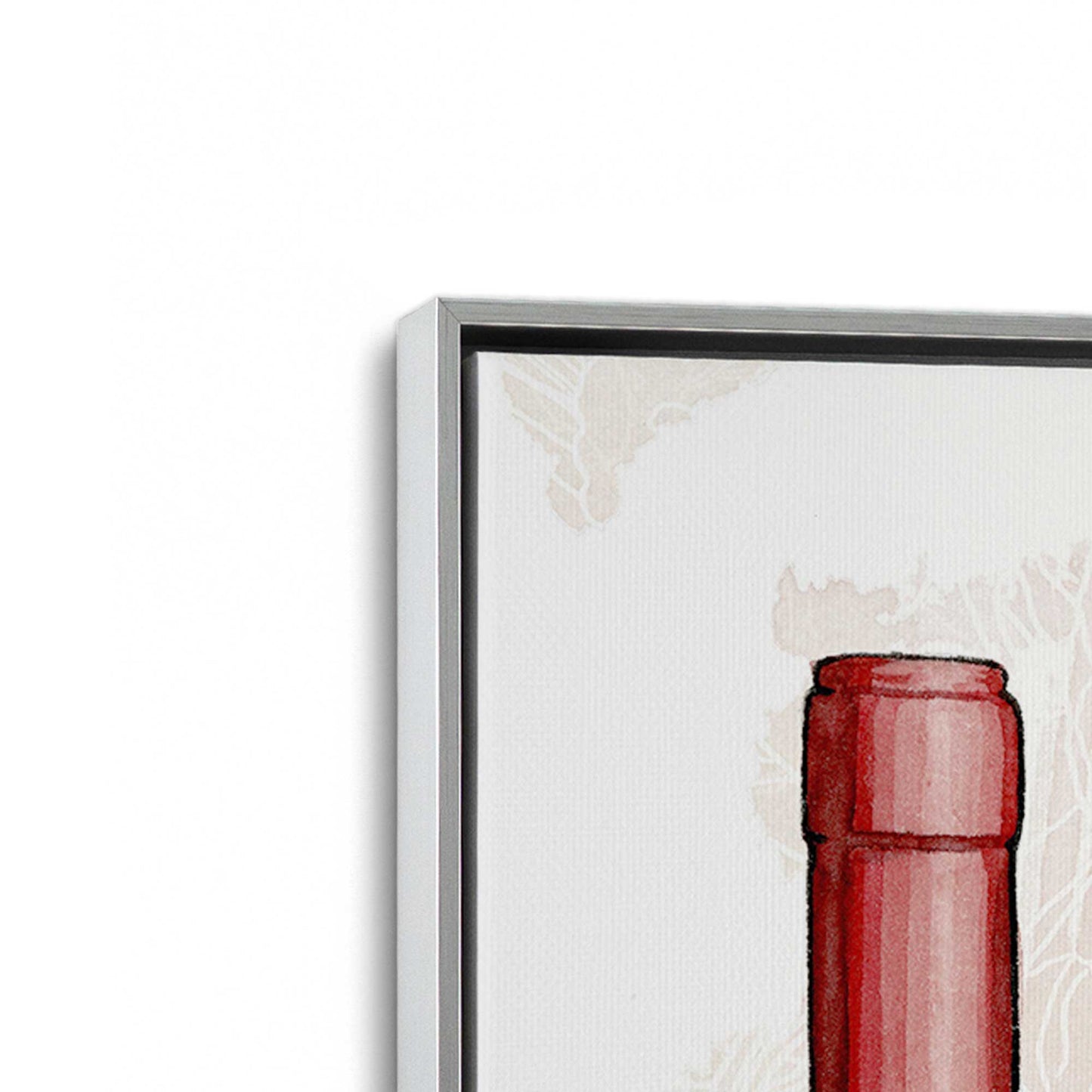 [Color:Polished Chrome], Picture of art in a Polished Chrome frame at an angle