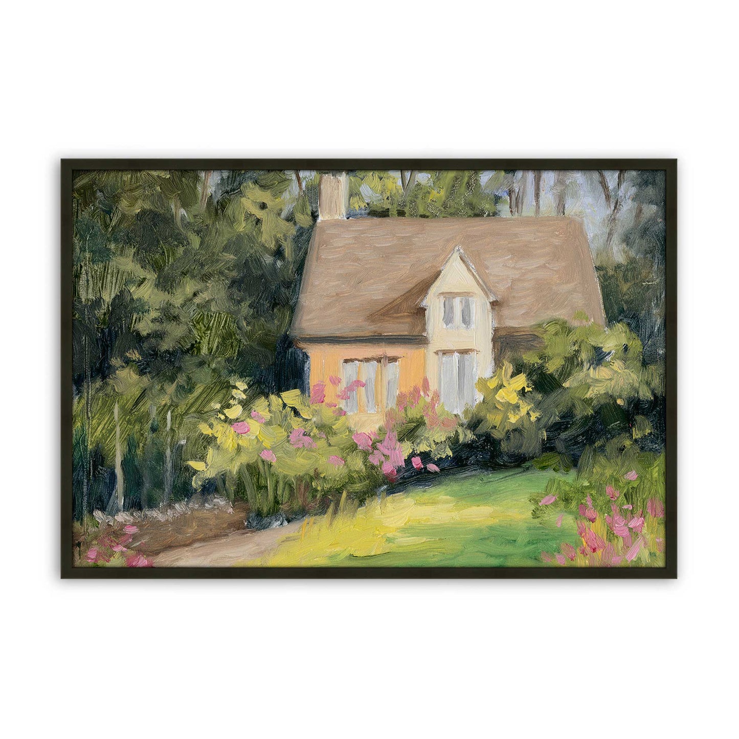 [Color:Satin Black], Picture of art in a Satin Black frame