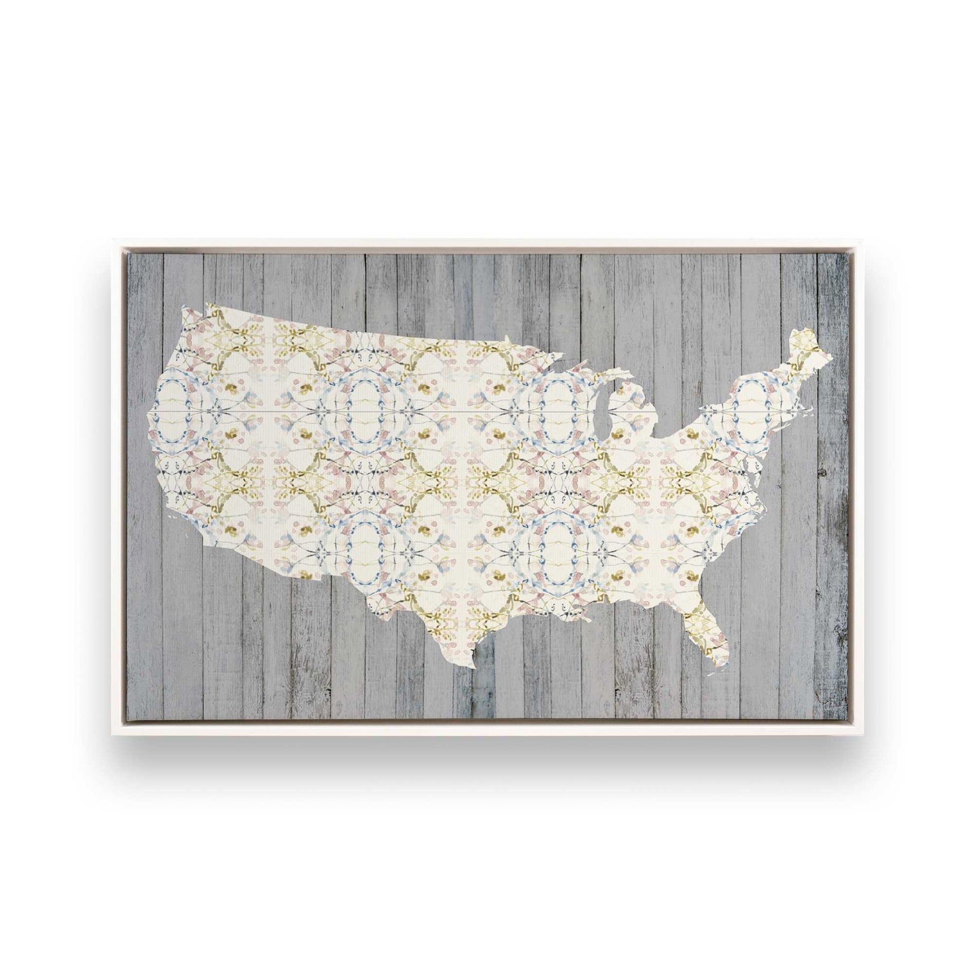 [Color:Opaque White], Picture of art in a White frame