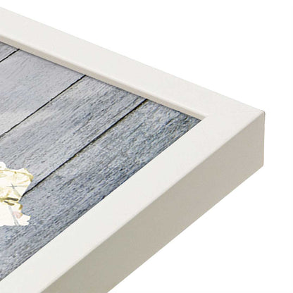 [Color:Opaque White], Picture of art in a Opaque White frame at an angle