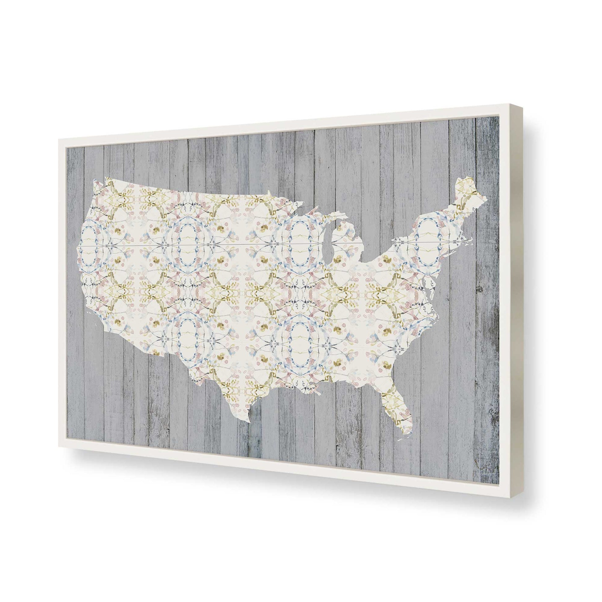 [Color:Opaque White], Picture of art in a Opaque White frame of the corner