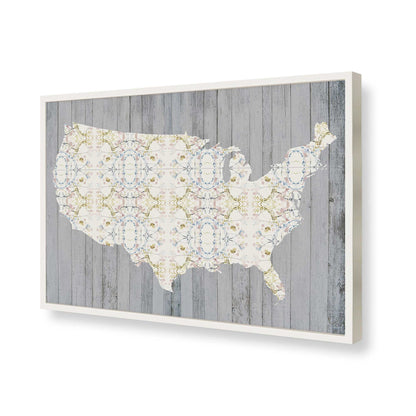 [Color:Opaque White], Picture of art in a Opaque White frame of the corner