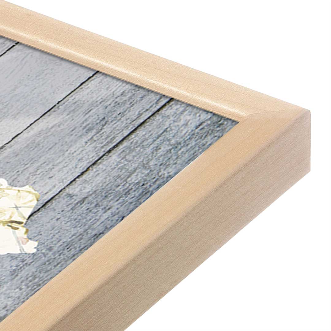 [Color:Raw Maple], Picture of art in a Raw Maple frame at an angle