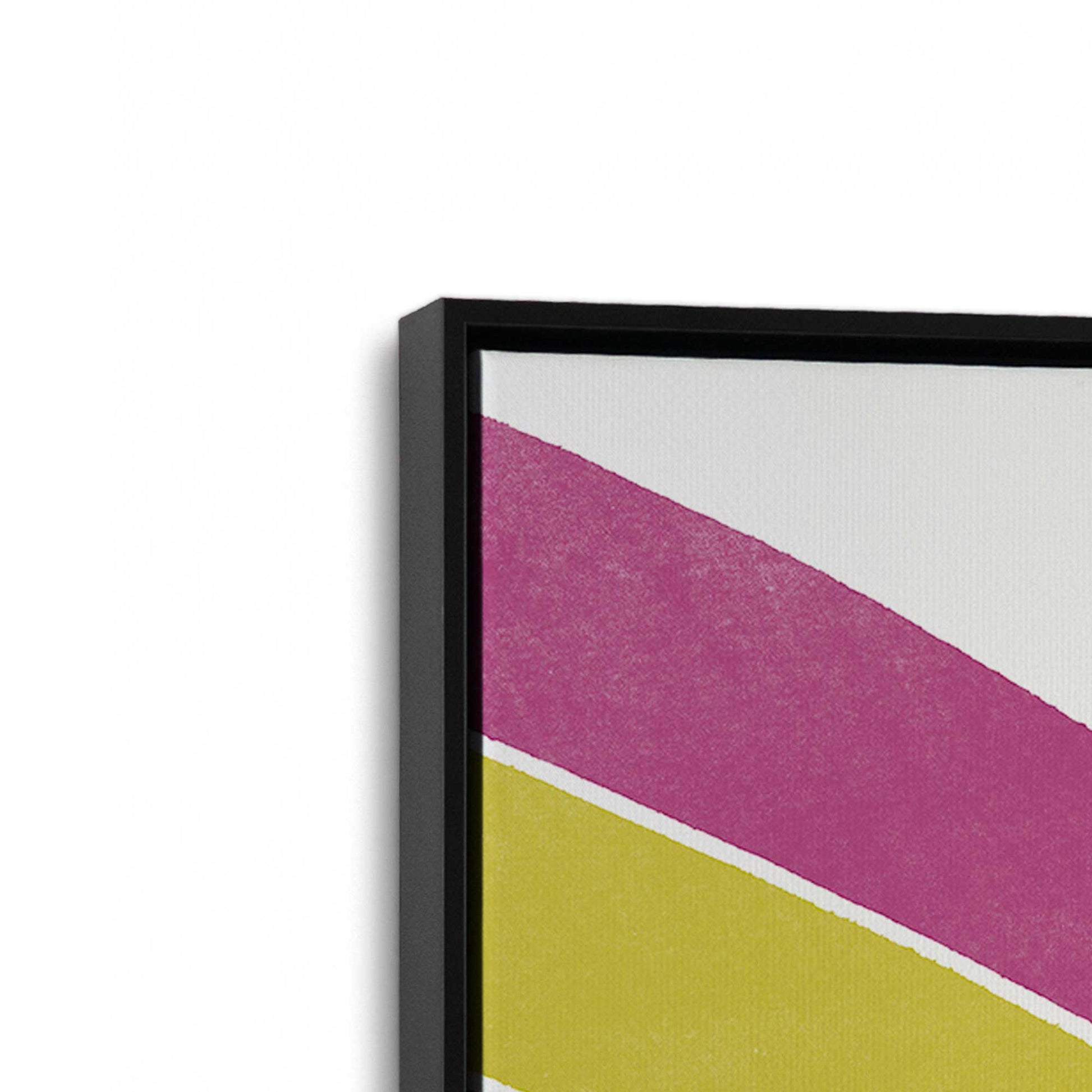 [Color:Satin Black], Picture of art in a Satin Black frame at an angle