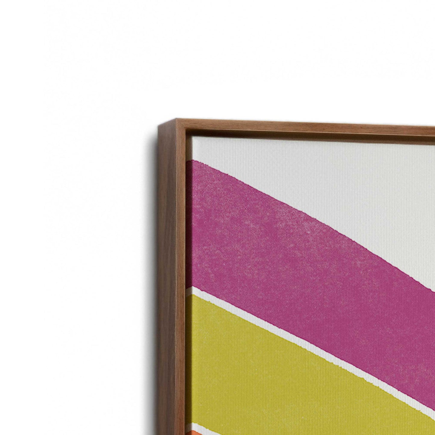 [Color:Walnut], Picture of art in a Walnut frame at an angle