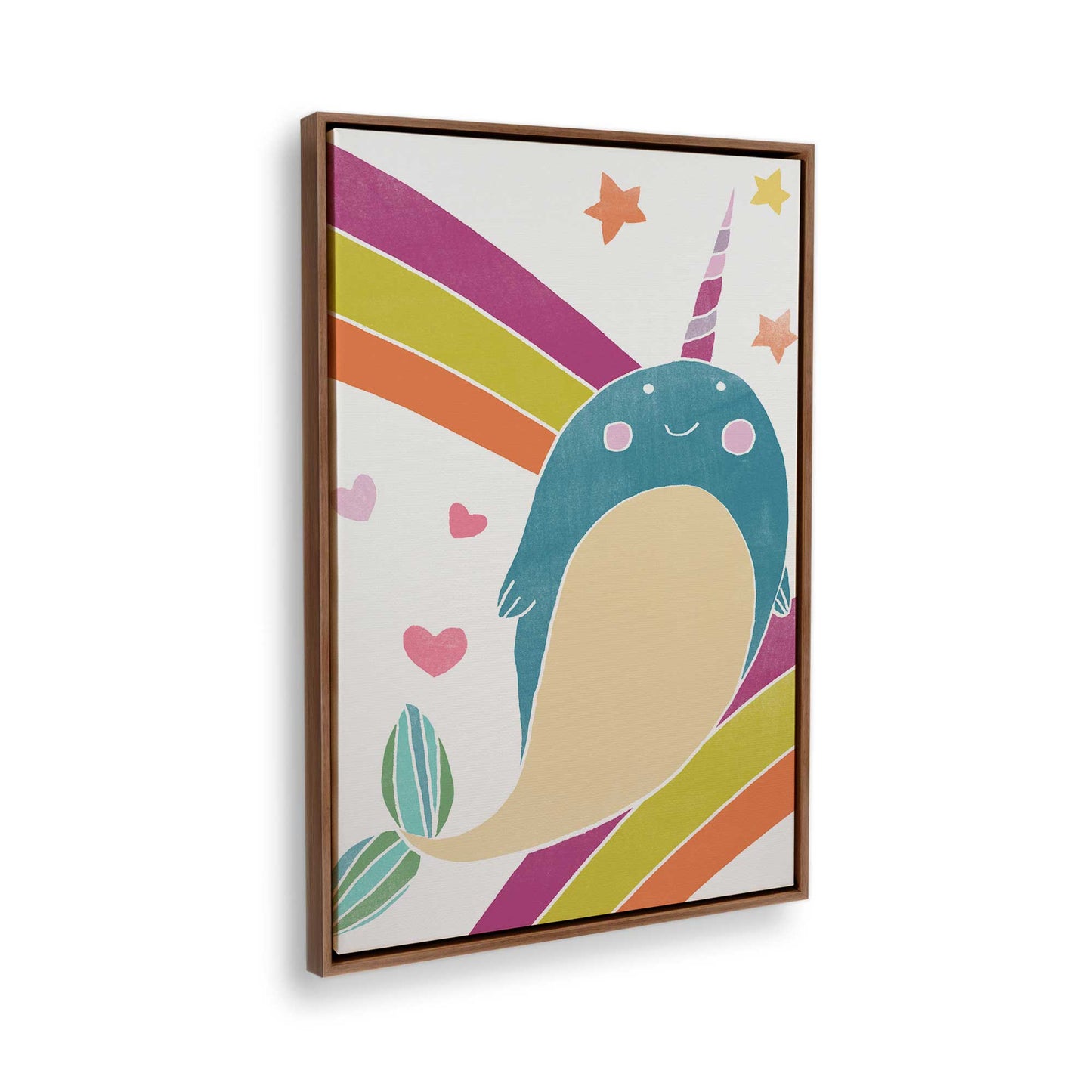 [Color:Walnut], Picture of the corner of the art