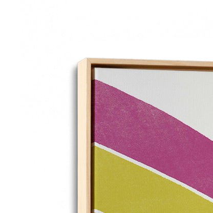 [Color:American Maple], Picture of art in a American Maple frame at an angle