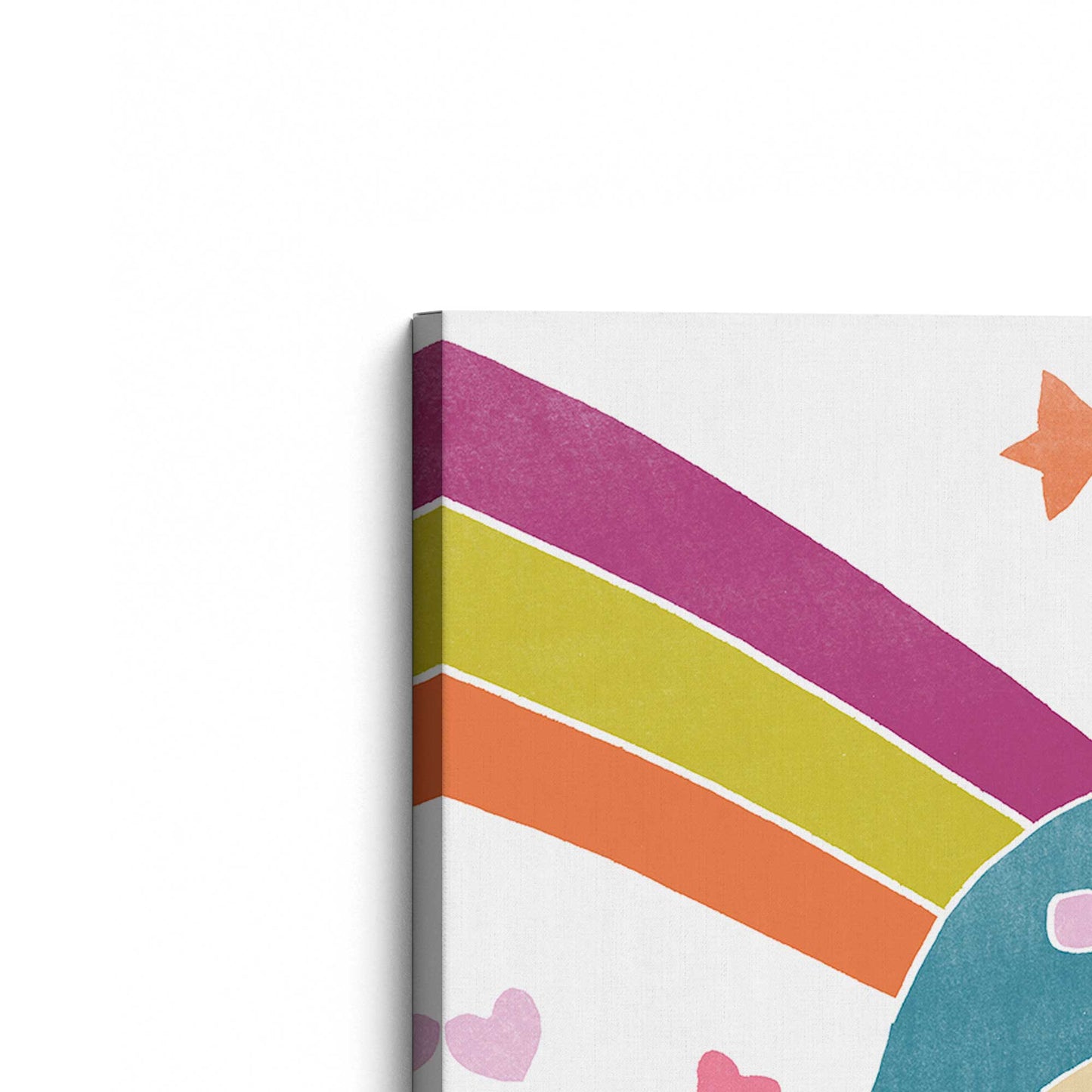 [Color:Stretched Canvas], Picture of the corner of the art