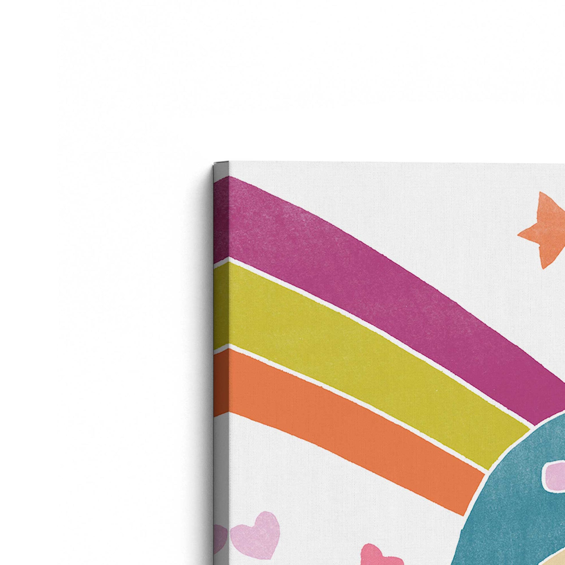 [Color:Stretched Canvas], Picture of the corner of the art