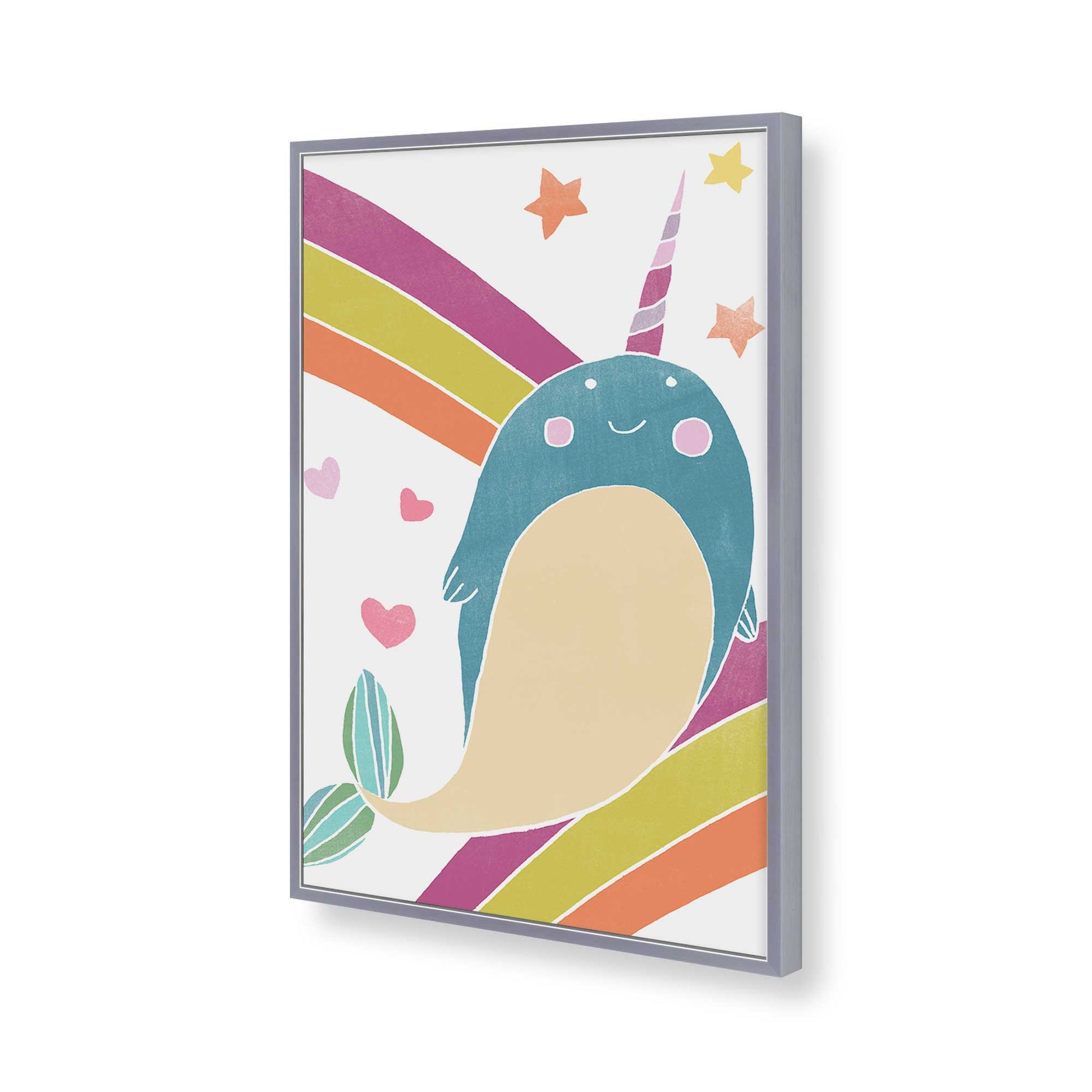 [Color:Polished Chrome], Picture of art in a Polished Chrome frame of the corner