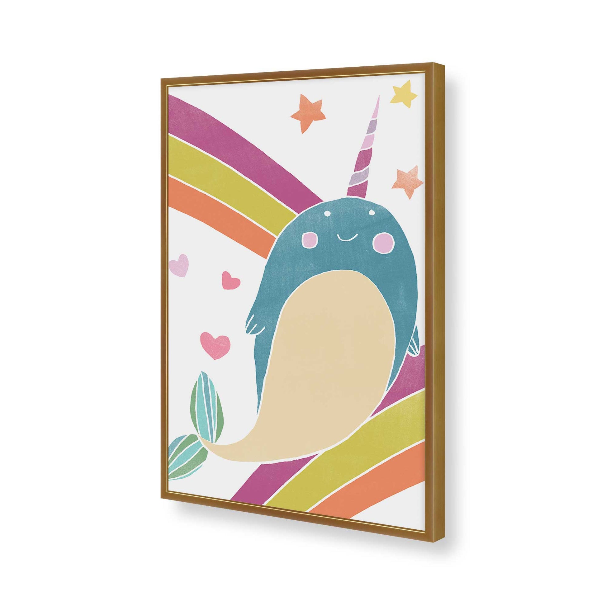 [Color:Polished Gold], Picture of art in a Polished Gold frame of the corner